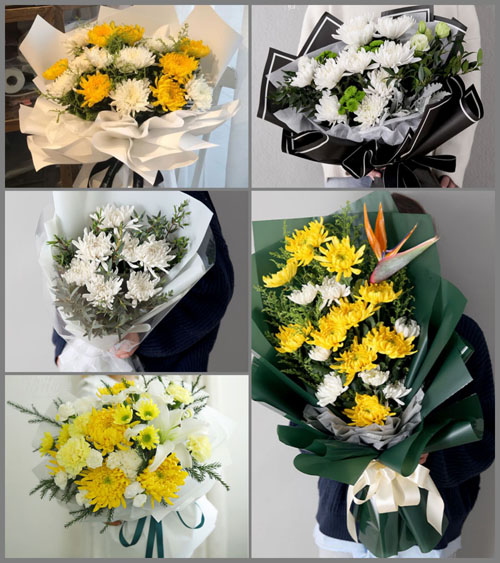 福建漳州诏安县秀篆镇白事花束代送